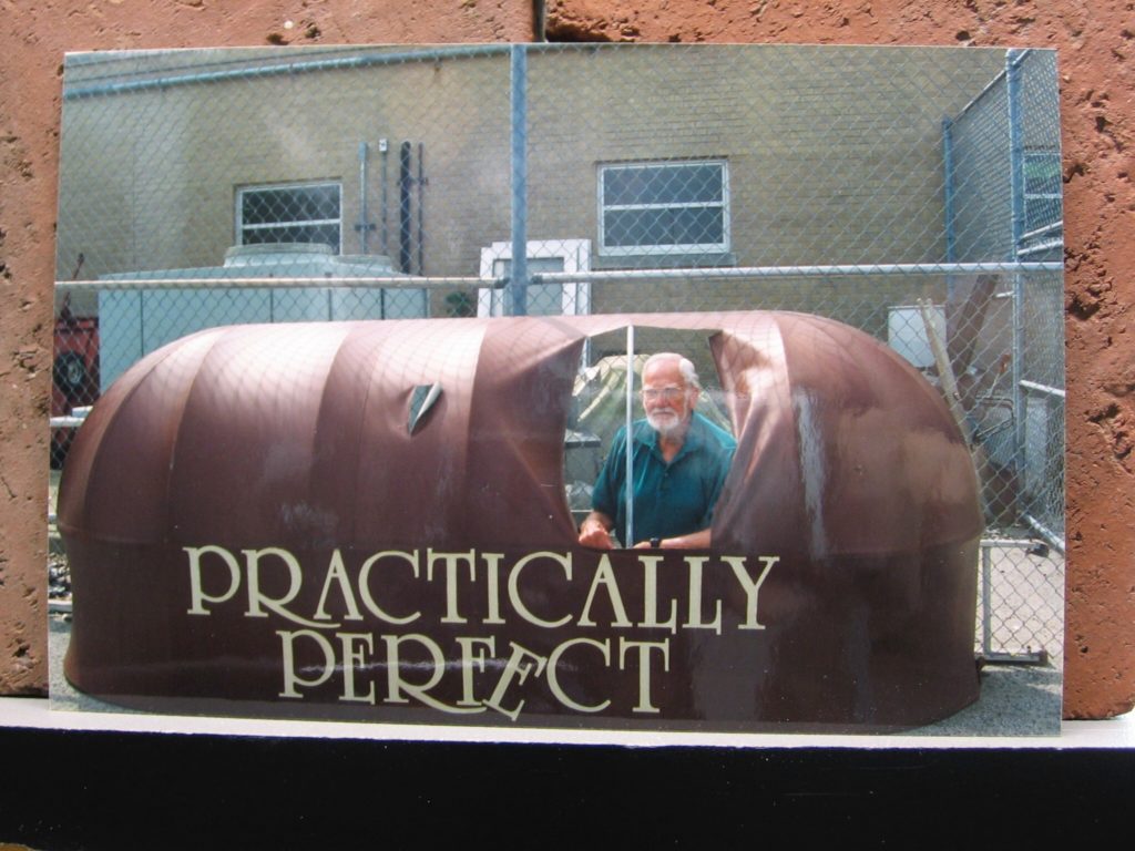 My grandfather found this broken awning behind the building where he was volunteering. He had someone take this picture and then put it in a frame for me. 