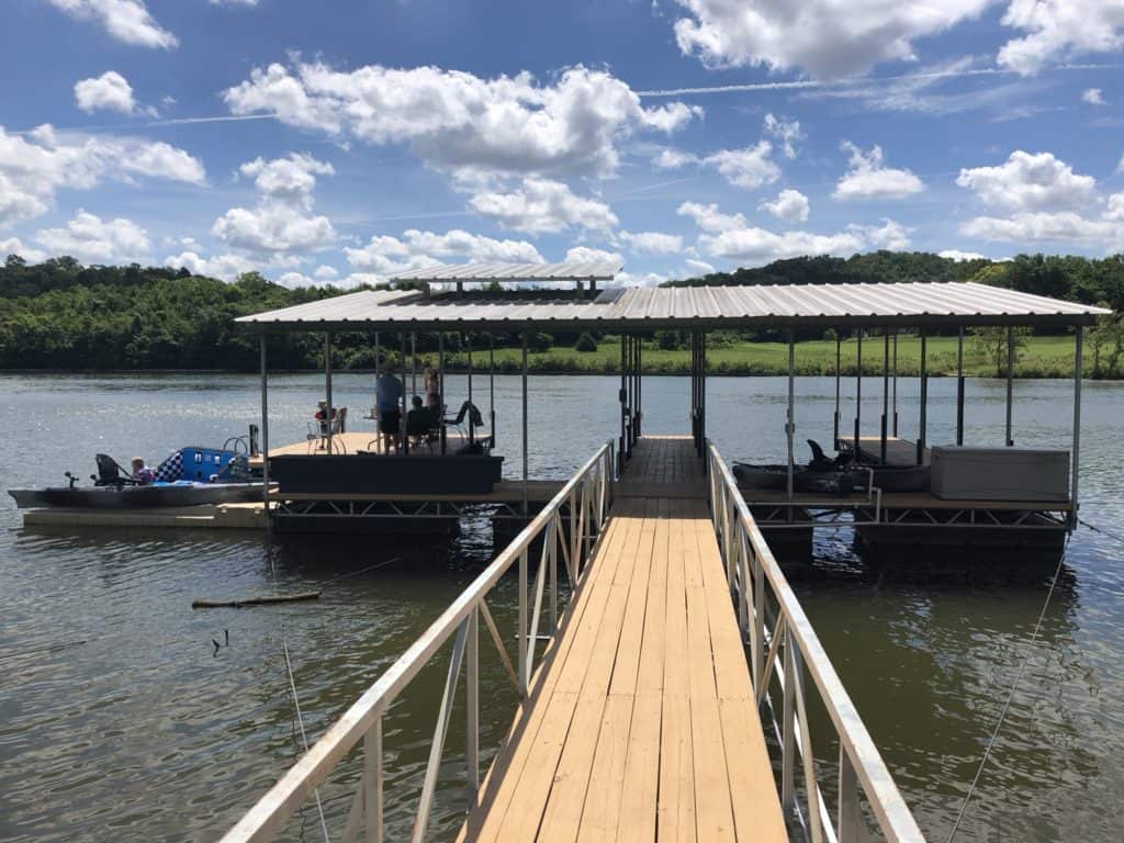 The dock that came with the house rental. Not bad. 