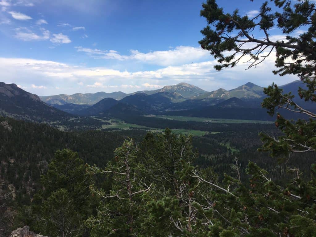 One of the gorgeous, expansive views from the Trail Ridge Road in Rocky Mountain National Park